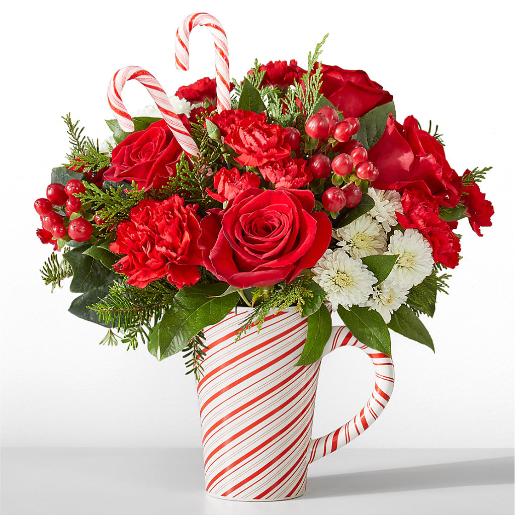 Peppermint Swirl Mug – Farmington Center Florist Inc, Farmington MI
