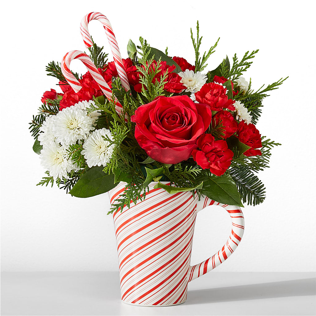 Peppermint Swirl Mug – Farmington Center Florist Inc, Farmington MI