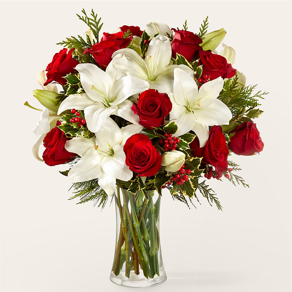 Sparkling Snowflakes Bouquet – Farmington Center Florist Inc, Farmington MI
