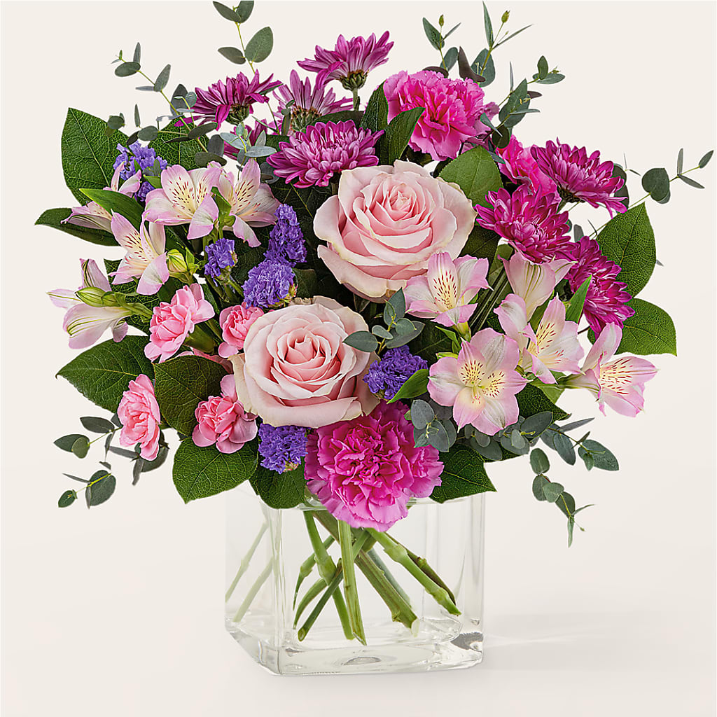 Rosy Radiance Bouquet – Farmington Center Florist Inc, Farmington MI