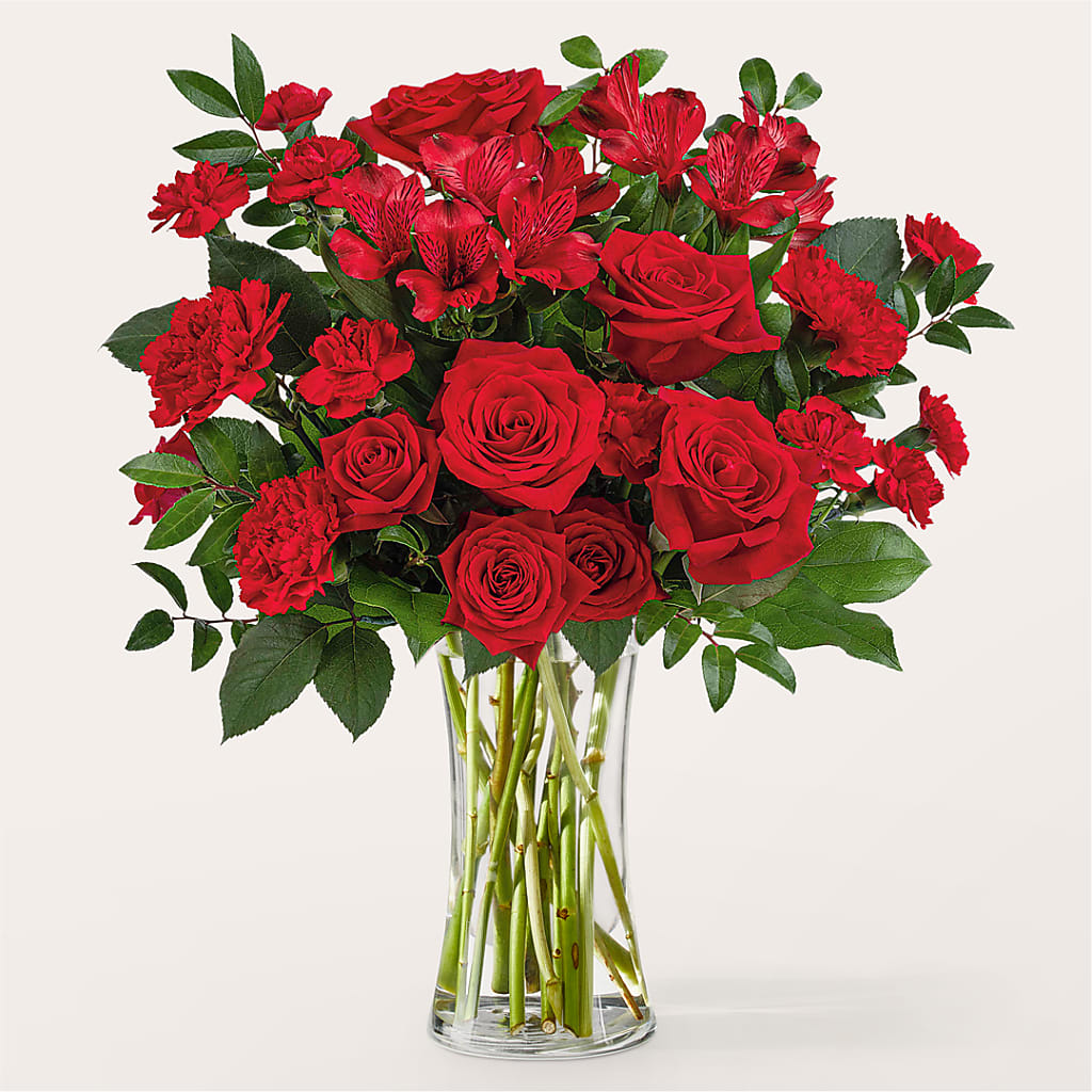 Brilliant Ruby Bouquet – Farmington Center Florist Inc, Farmington MI