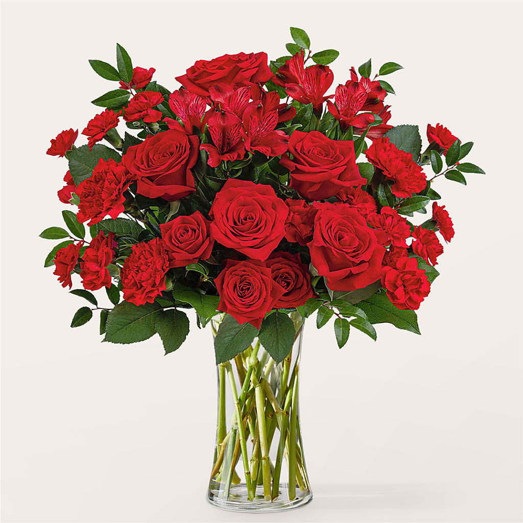 Brilliant Ruby Bouquet – Farmington Center Florist Inc, Farmington MI