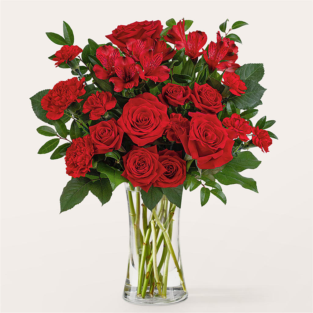Brilliant Ruby Bouquet – Farmington Center Florist Inc, Farmington MI