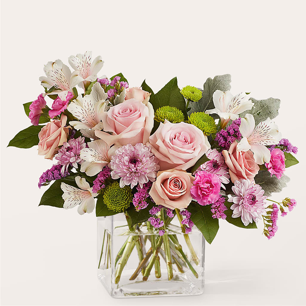 Pink Suede Bouquet – Farmington Center Florist Inc, Farmington MI