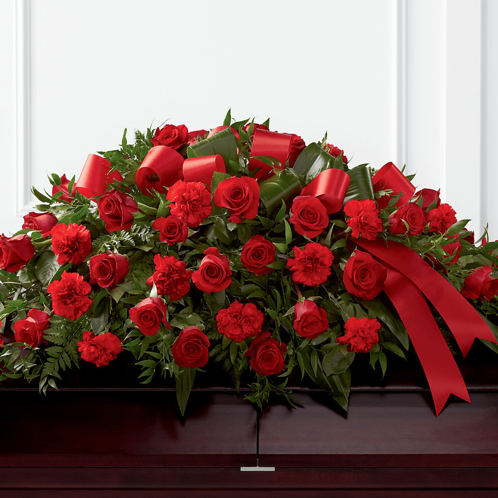 Tribute of Life Casket Spray – Farmington Center Florist Inc, Farmington MI