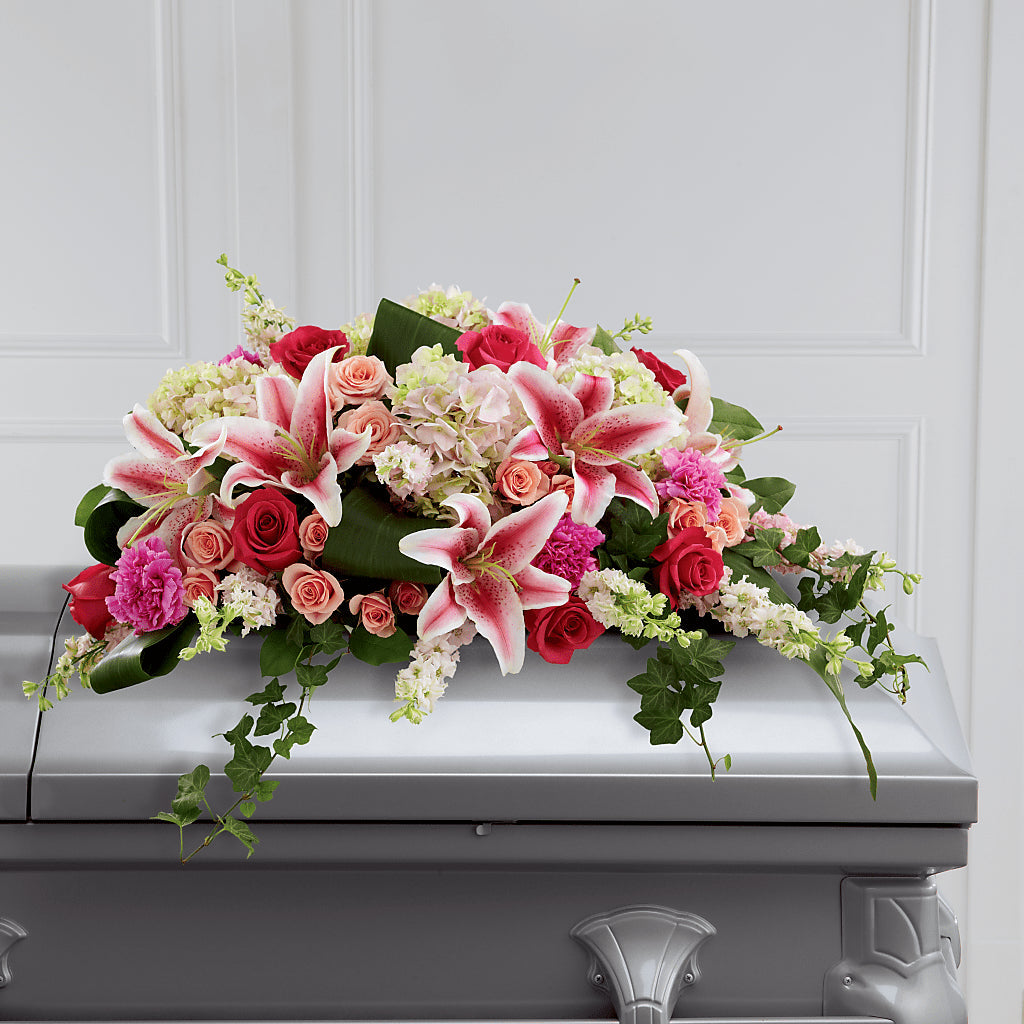 Splendid Grace Casket Spray – Farmington Center Florist Inc, Farmington MI