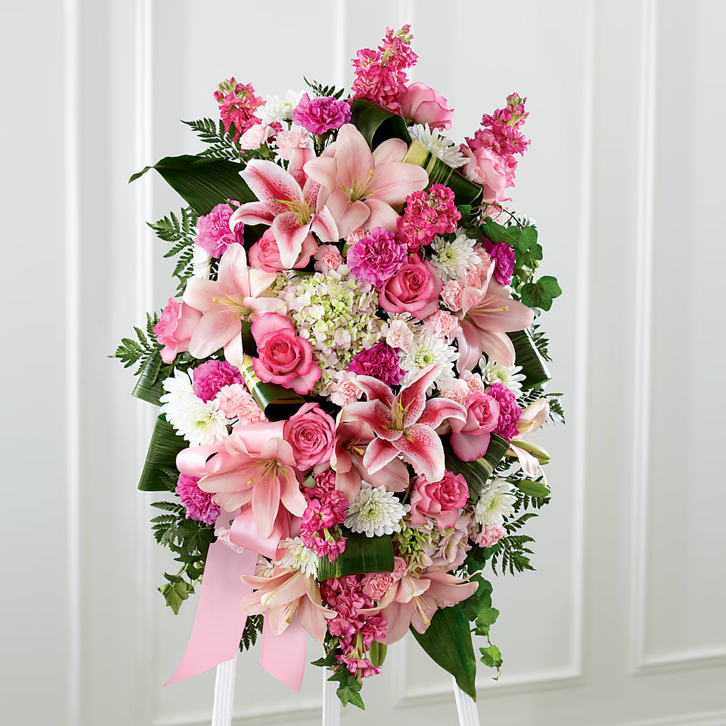 Comforting Standing Spray – Farmington Center Florist Inc, Farmington MI