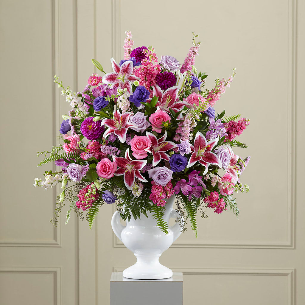 Peaceful Tribute Arrangement – Farmington Center Florist Inc, Farmington MI