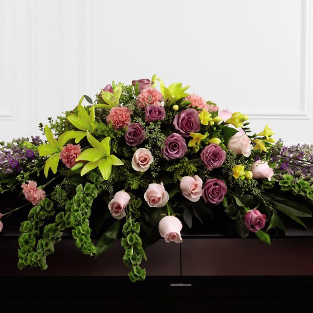 Forever Beloved Casket Spray – Farmington Center Florist Inc, Farmington MI