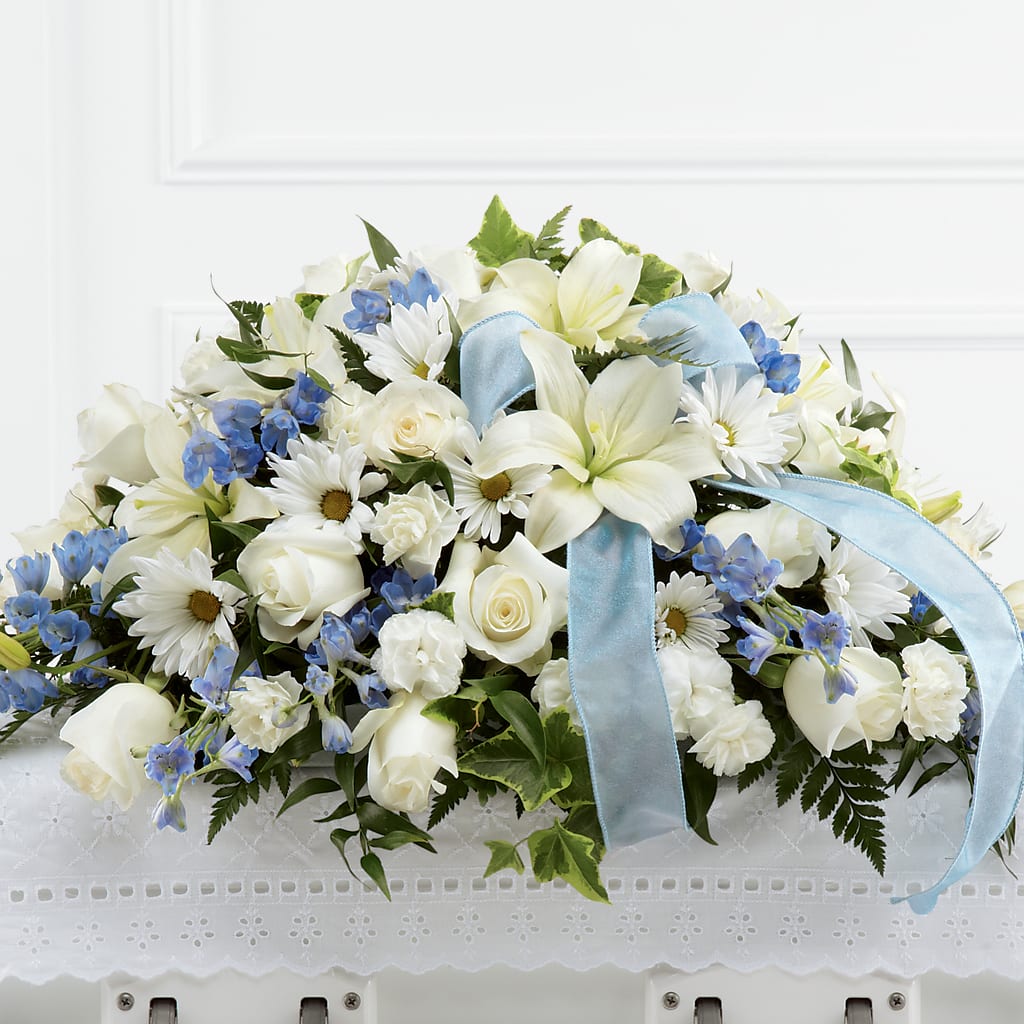 Tender Treasure Casket Spray – Farmington Center Florist Inc, Farmington MI