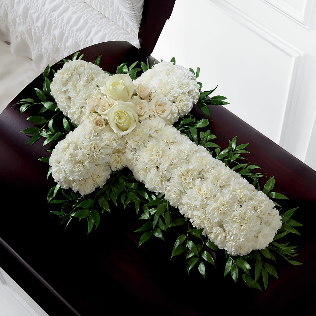 Peaceful Memories Casket Spray (Standard) – Farmington Center Florist Inc, Farmington MI