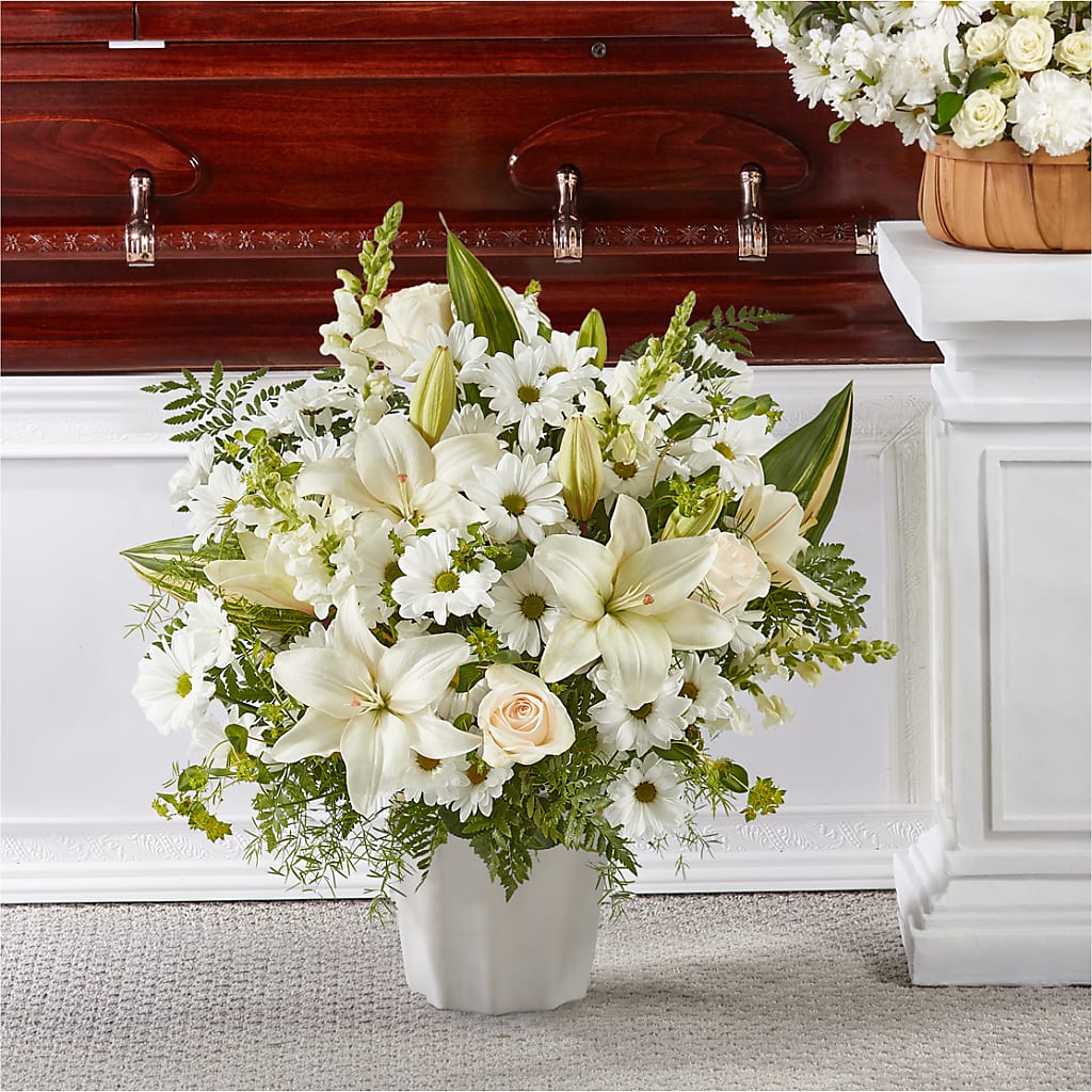 Thoughts of Tranquility Floor Basket – Farmington Center Florist Inc, Farmington MI