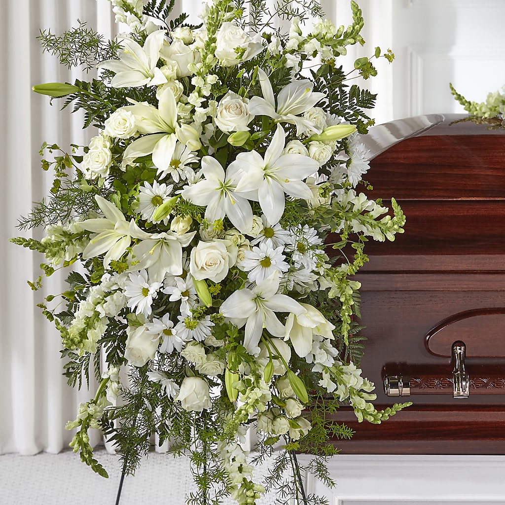 Loving Thoughts Standing Spray – Farmington Center Florist Inc, Farmington MI
