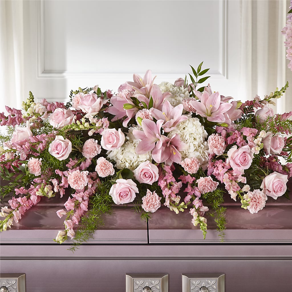 Life & Remembrance Casket Spray – Farmington Center Florist Inc, Farmington MI