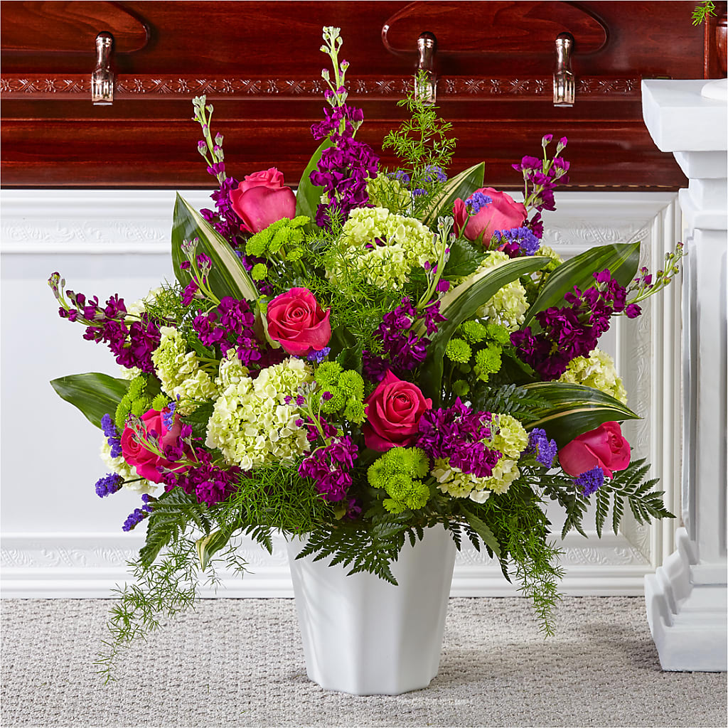 Beautiful Horizons Floor Basket – Farmington Center Florist Inc, Farmington MI