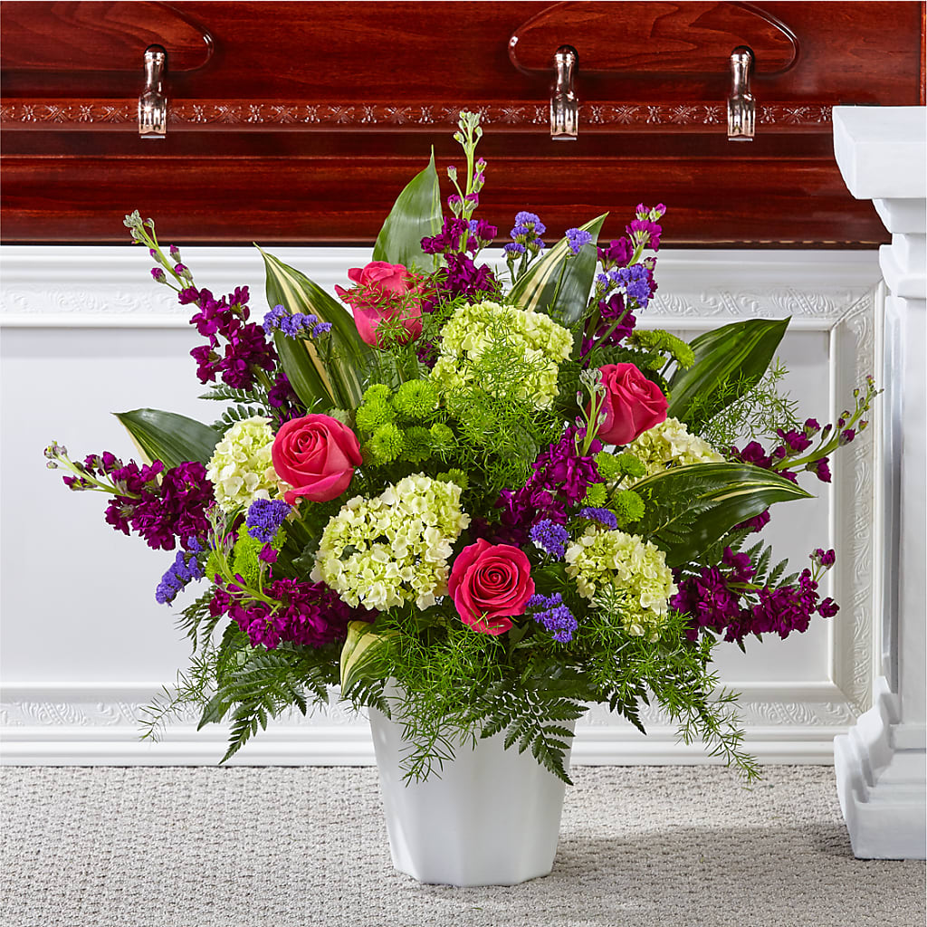 Beautiful Horizons Floor Basket – Farmington Center Florist Inc, Farmington MI