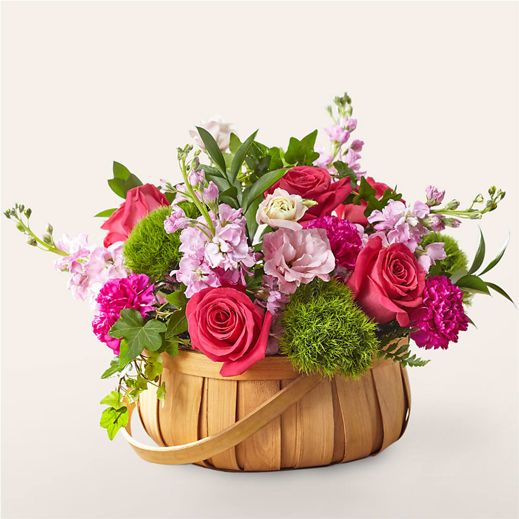 Radiance in Bloom Basket – Farmington Center Florist Inc, Farmington MI