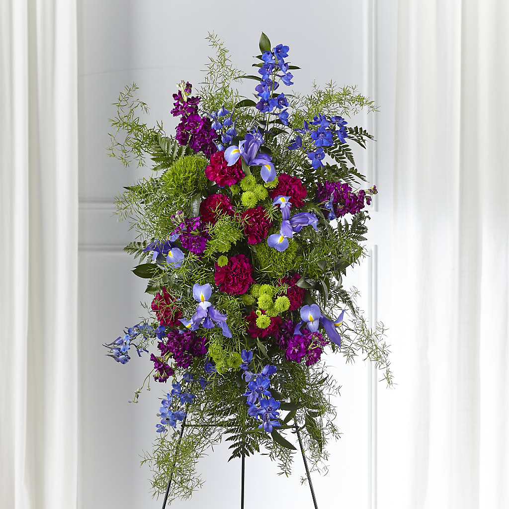 Heavenly Skies Standing Spray – Farmington Center Florist Inc, Farmington MI