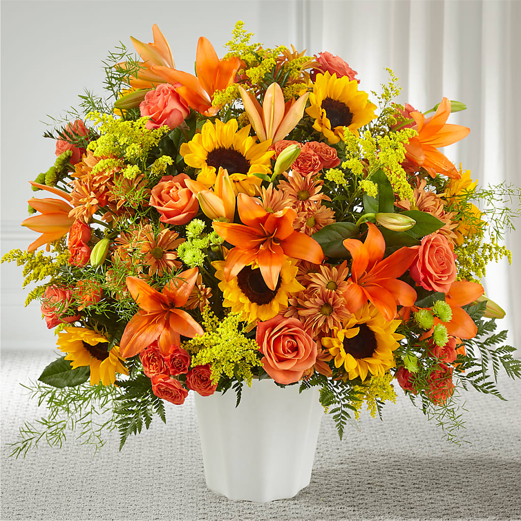 Harvest Thoughts Floor Basket – Farmington Center Florist Inc, Farmington MI
