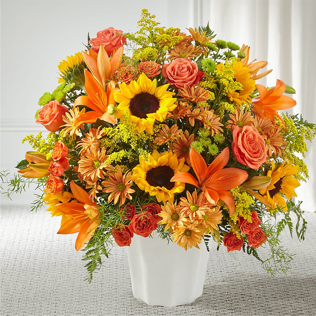 Harvest Thoughts Floor Basket – Farmington Center Florist Inc, Farmington MI