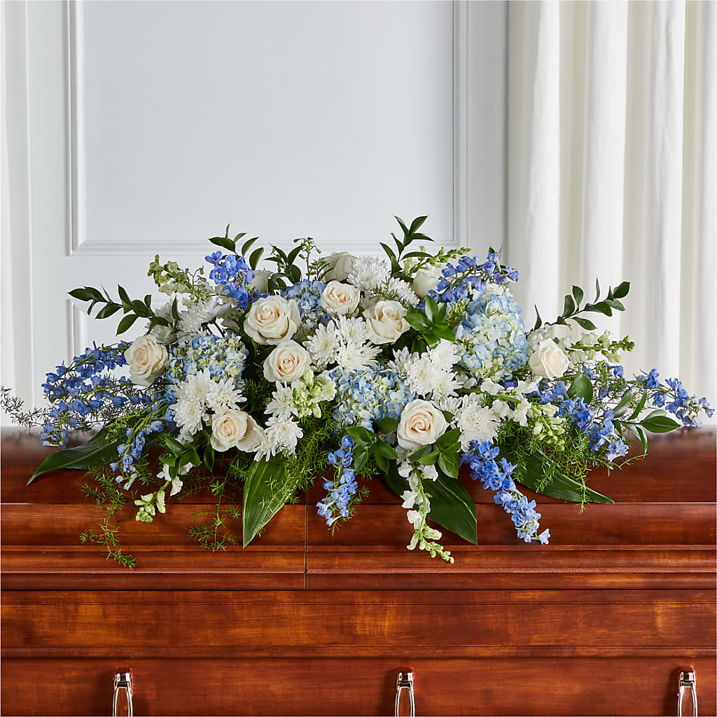 Timeless Essence Casket Spray – Farmington Center Florist Inc, Farmington MI