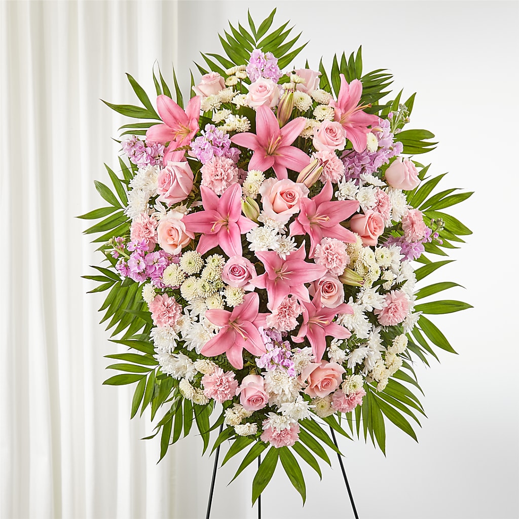 Offering Solace Standing Spray – Farmington Center Florist Inc, Farmington MI