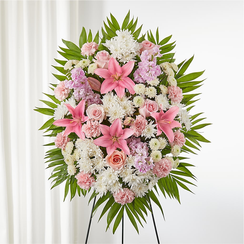 Offering Solace Standing Spray – Farmington Center Florist Inc, Farmington MI