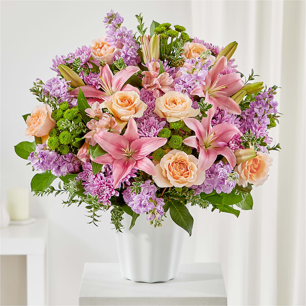 Supportive Embrace Tabletop Basket – Farmington Center Florist Inc, Farmington MI