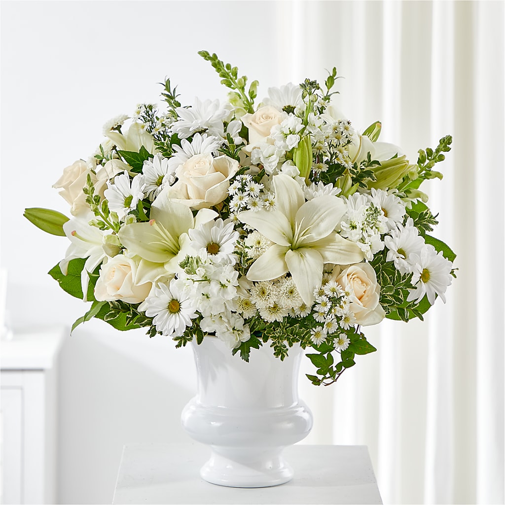 Uplifting Urn Arrangement – Farmington Center Florist Inc, Farmington MI