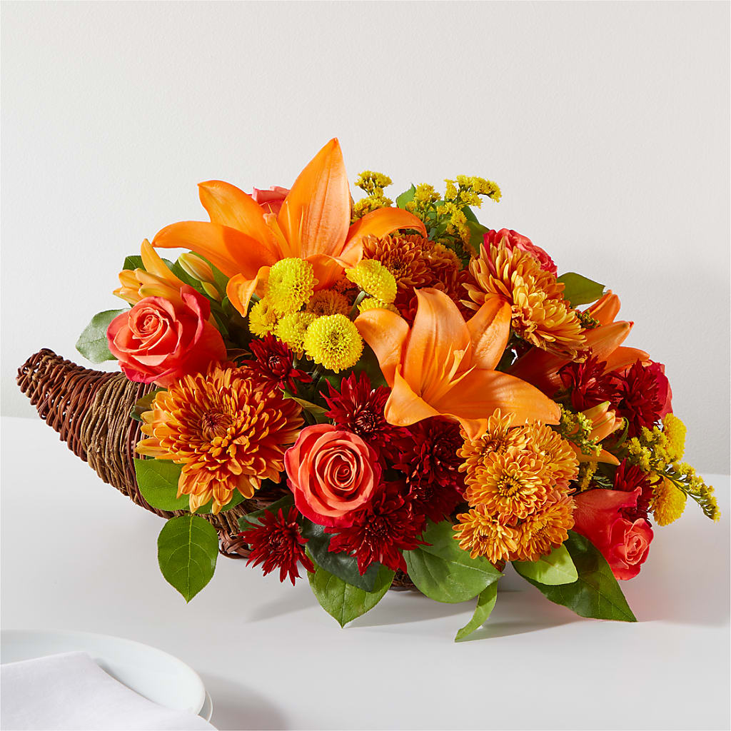 Bouquet of Blessings Cornucopia – Farmington Center Florist Inc, Farmington MI