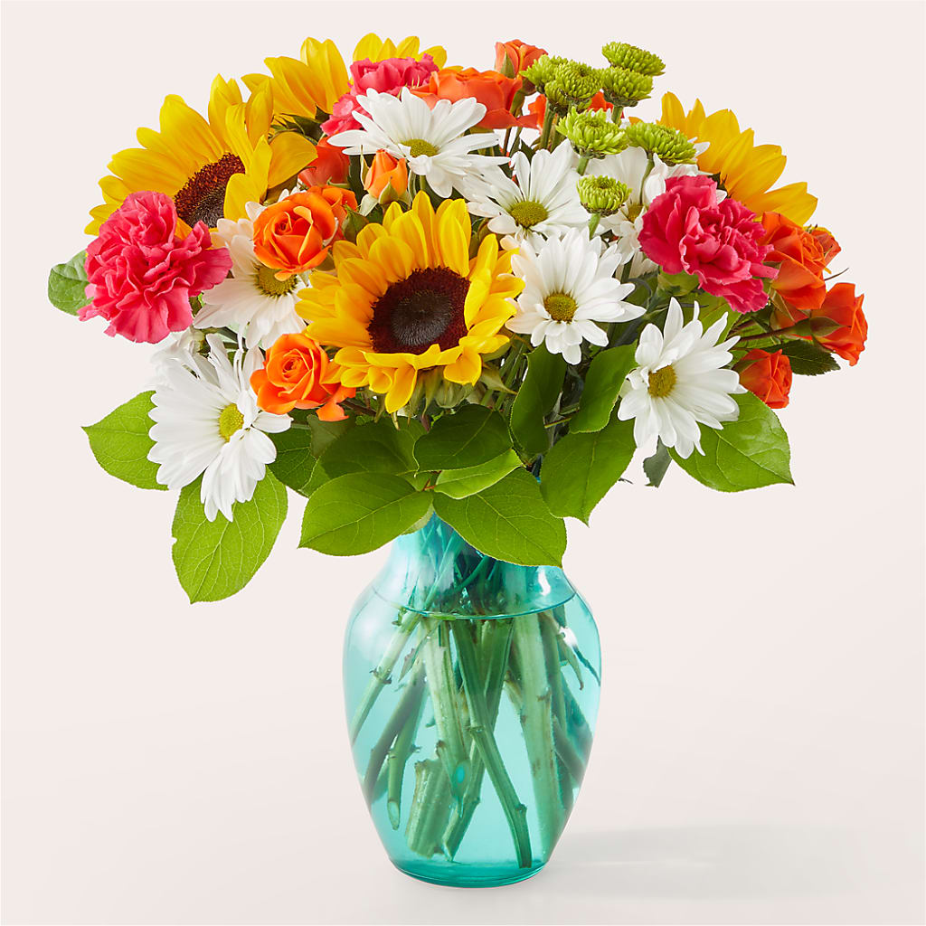 Sun-drenched Blooms Bouquet – Farmington Center Florist Inc, Farmington MI