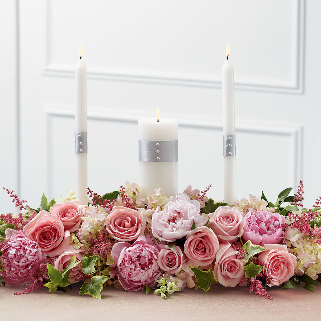 Worldwide Romance Unity Candle Arrangement – Farmington Center Florist Inc, Farmington MI