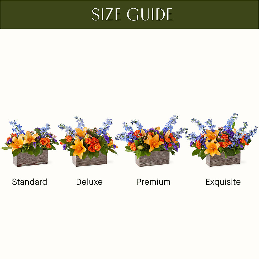Radiant Citrus Box Bouquet –  Farmington Center Florist Inc, Farmington MI