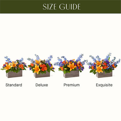 Radiant Citrus Box Bouquet –  Farmington Center Florist Inc, Farmington MI
