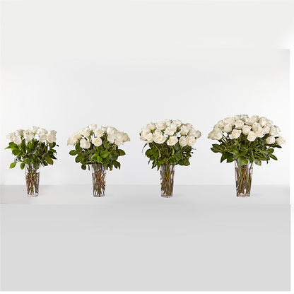 Long Stem White Rose Bouquet –  Farmington Center Florist Inc, Farmington MI