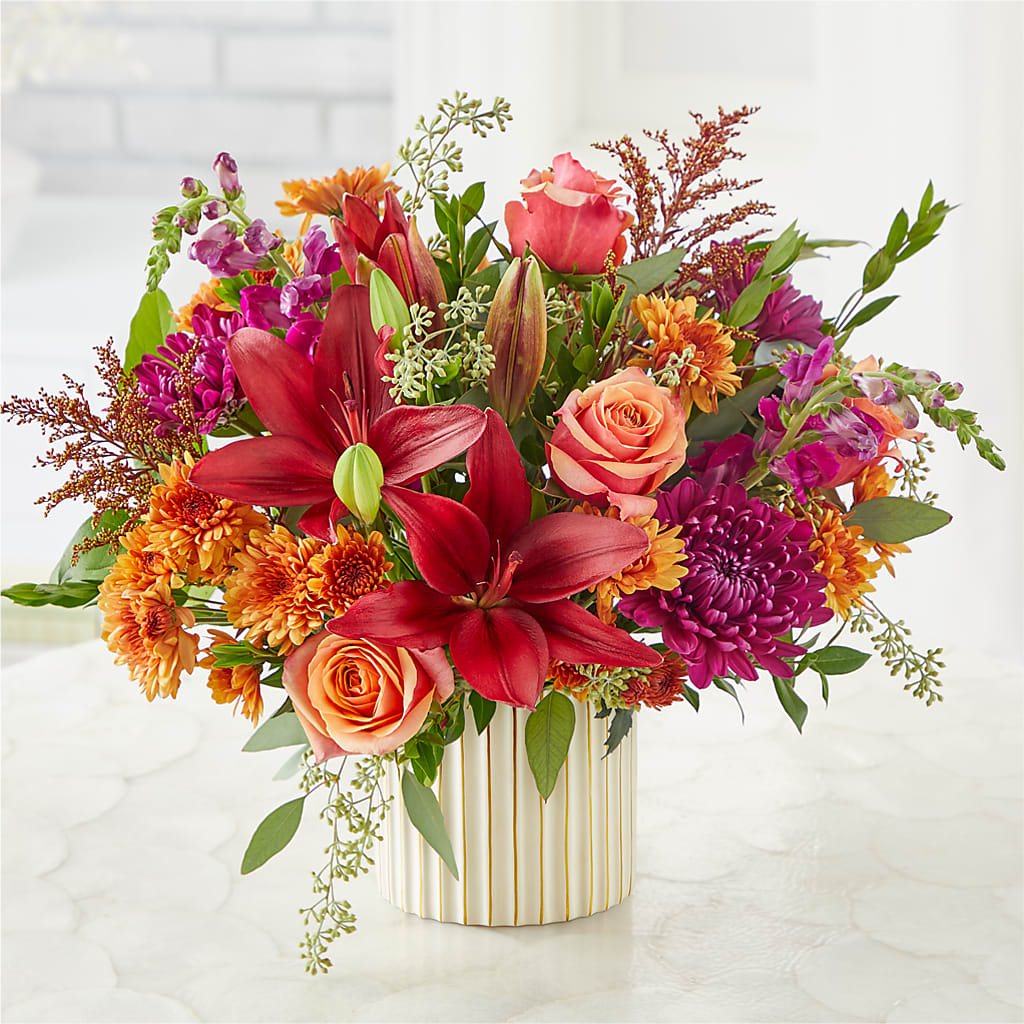 Burgundy Landscape Bouquet –  Farmington Center Florist Inc, Farmington MI
