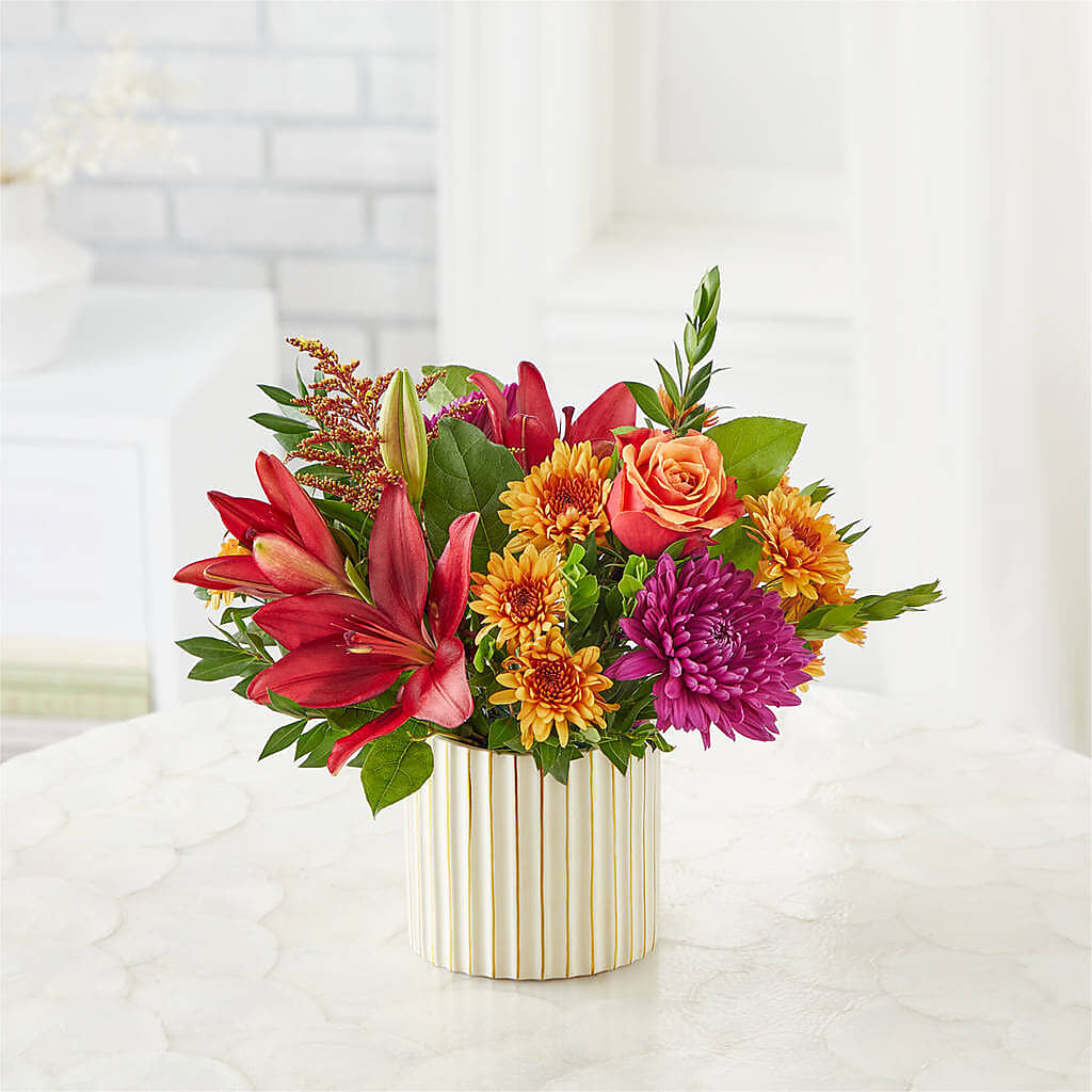 Burgundy Landscape Bouquet –  Farmington Center Florist Inc, Farmington MI