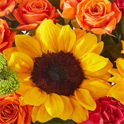 Sun-drenched Blooms Box Bouquet –  Farmington Center Florist Inc, Farmington MI