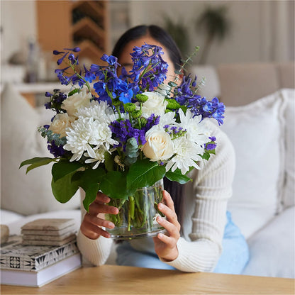 Cerulean Waves Bouquet –  Farmington Center Florist Inc, Farmington MI