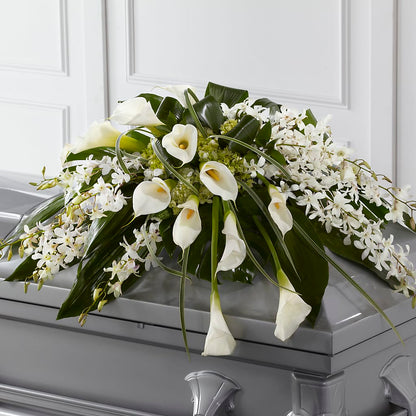 Angel Wings Casket Spray –  Farmington Center Florist Inc, Farmington MI