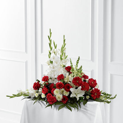 Crimson & White Arrangement –  Farmington Center Florist Inc, Farmington MI
