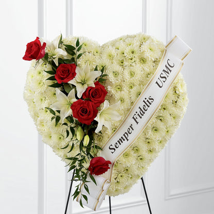 Heartfelt Hero Standing Heart –  Farmington Center Florist Inc, Farmington MI