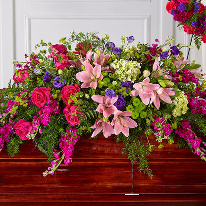 Radiant Tribute Casket Spray –  Farmington Center Florist Inc, Farmington MI