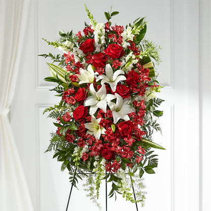 Everlasting Memory Standing Spray –  Farmington Center Florist Inc, Farmington MI