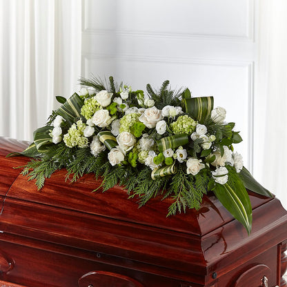 Hopeful Gesture Casket Spray –  Farmington Center Florist Inc, Farmington MI