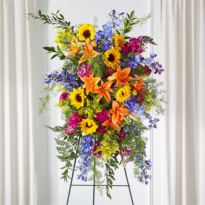 Sunlit Memories Standing Spray (Standard) –  Farmington Center Florist Inc, Farmington MI