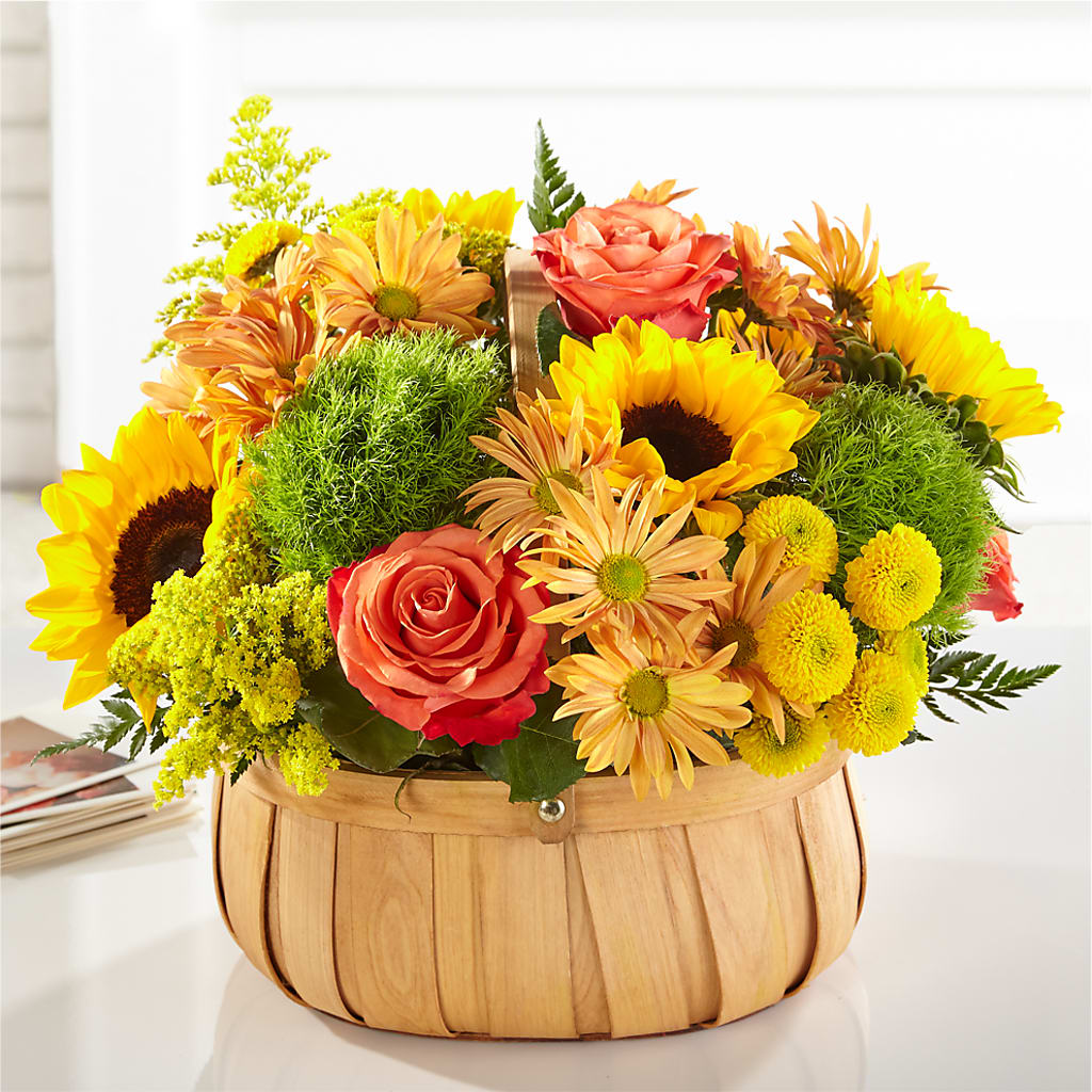 Harvest Sunflower Basket –  Farmington Center Florist Inc, Farmington MI