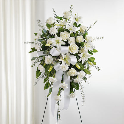 With Care Standing Spray –  Farmington Center Florist Inc, Farmington MI