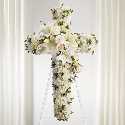 Spiritual Guidance Standing Spray –  Farmington Center Florist Inc, Farmington MI