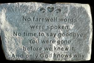 No Farewell Words –  Farmington Center Florist Inc, Farmington MI